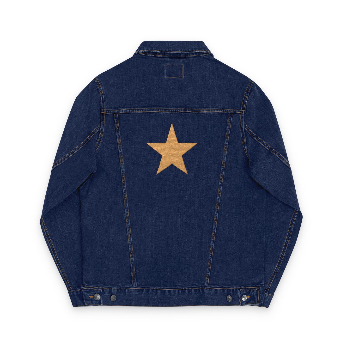 Denim Jacket Starry Embroidered Unisex by Mariu del Campo.