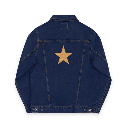Denim Jacket Starry Embroidered Unisex by Mariu del Campo.