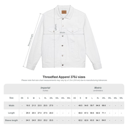 Denim Jacket Starry Embroidered Unisex by Mariu del Campo.