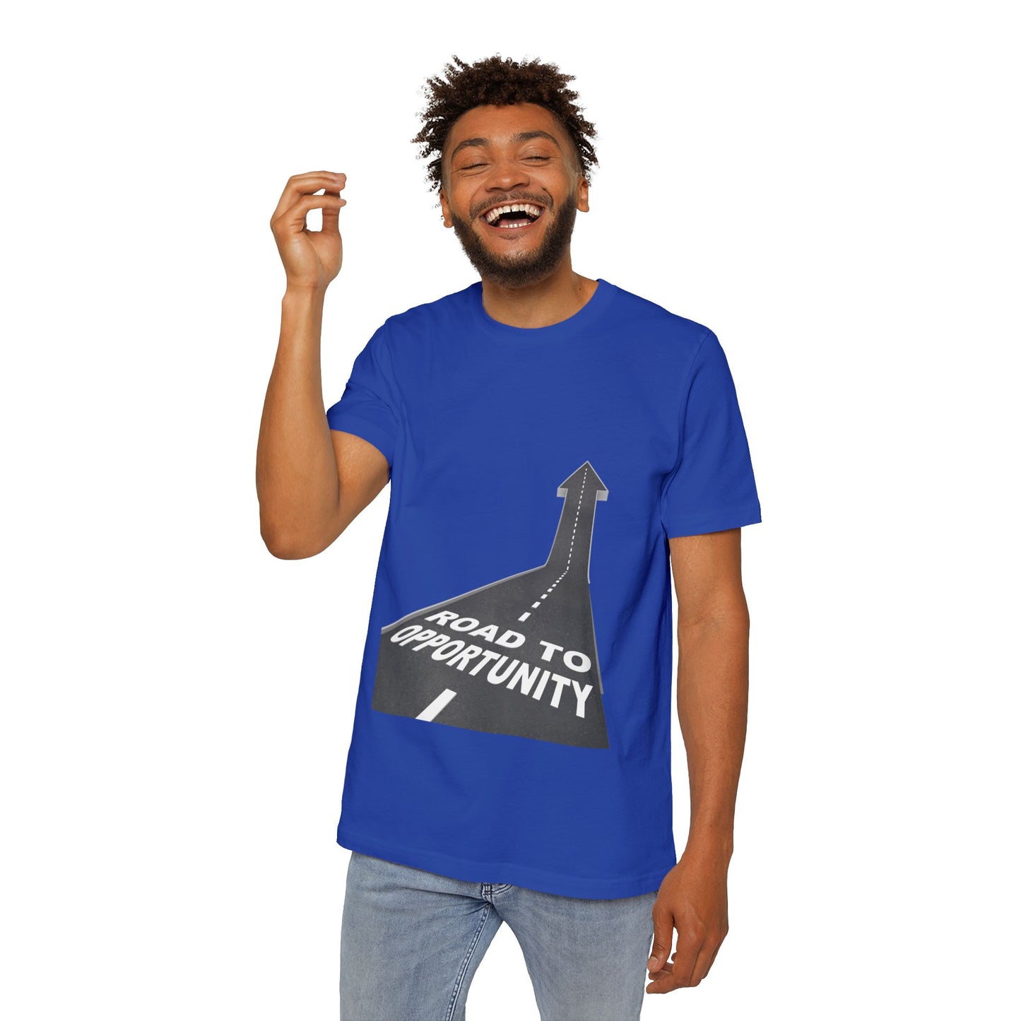 T-Shirt Unisex Road to Opportunity — Mariu del Campo