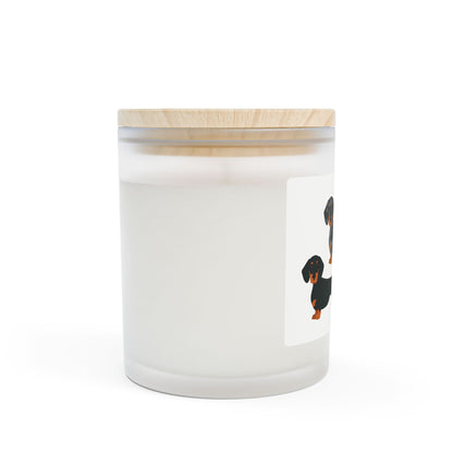 Candle Frosted Glass 11oz Dachshund Trio — Mariu del Campo