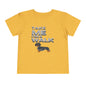 T-Shirt Toddler Short Sleeve Dachshund — by Mariu del Campo