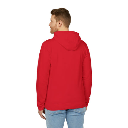 adidas® Unisex Fleece Hoodie Ride the Waves Fearlessly — by Mariu del Campo