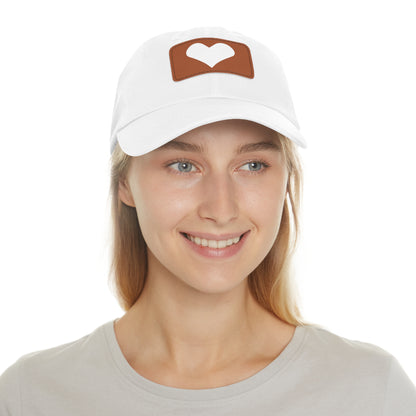 Hat with Leather Patch (Rectangle) love by Mariu del Campo.
