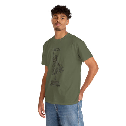 T-Shirt Statue of Liberty Unisex Cotton Tee by Mariu del Campo.
