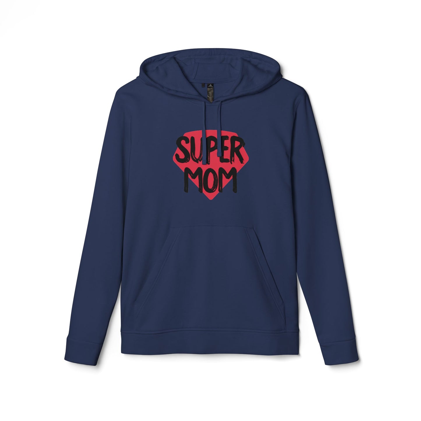 adidas® Unisex Fleece Hoodie Super Mom by Mariu del Campo.