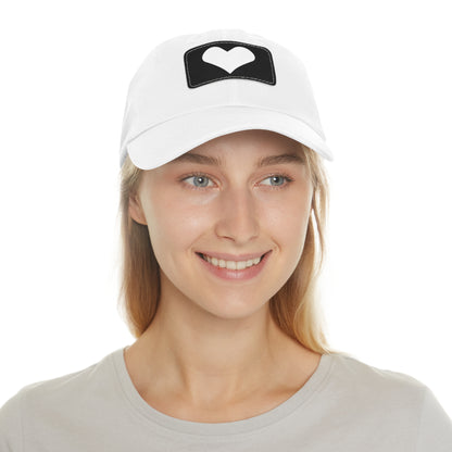 Hat with Leather Patch (Rectangle) love by Mariu del Campo.