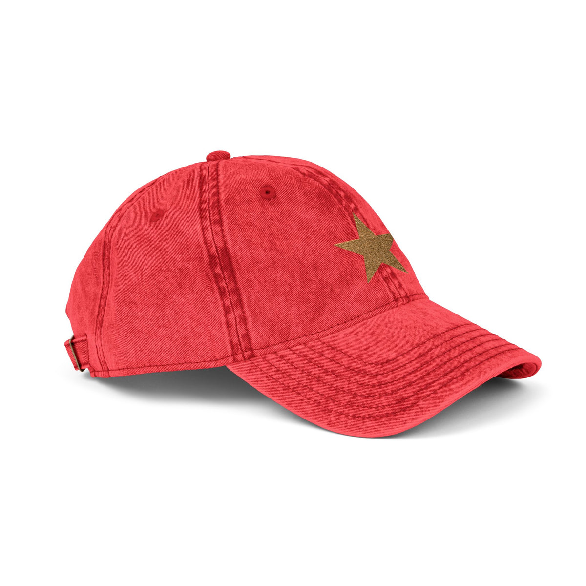Hat Cap Vintage Golden Star Embroidered — by Mariu del Campo