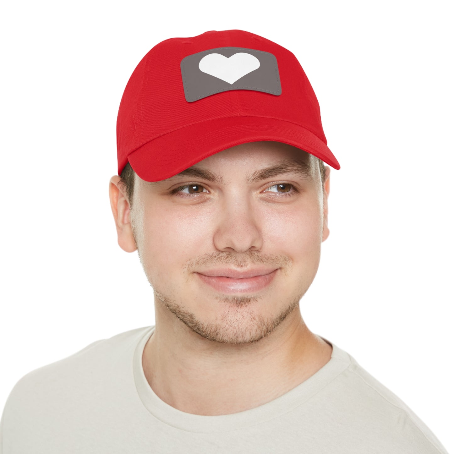 Hat with Leather Patch (Rectangle) love by Mariu del Campo.