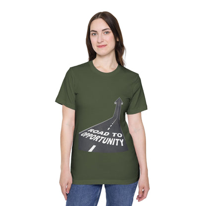 T-Shirt Unisex Road to Opportunity — Mariu del Campo