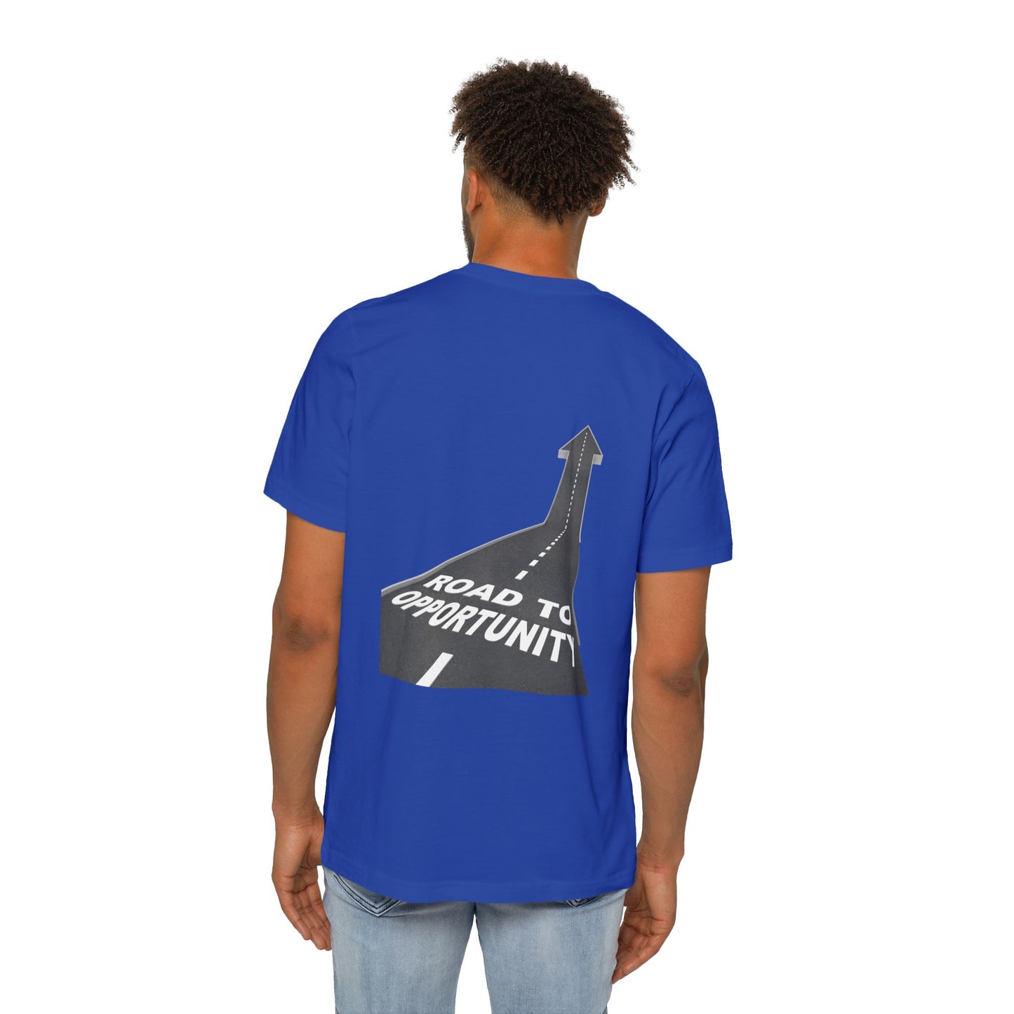 T-Shirt Unisex Road to Opportunity — Mariu del Campo