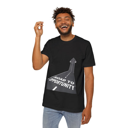 T-Shirt Unisex Road to Opportunity — Mariu del Campo