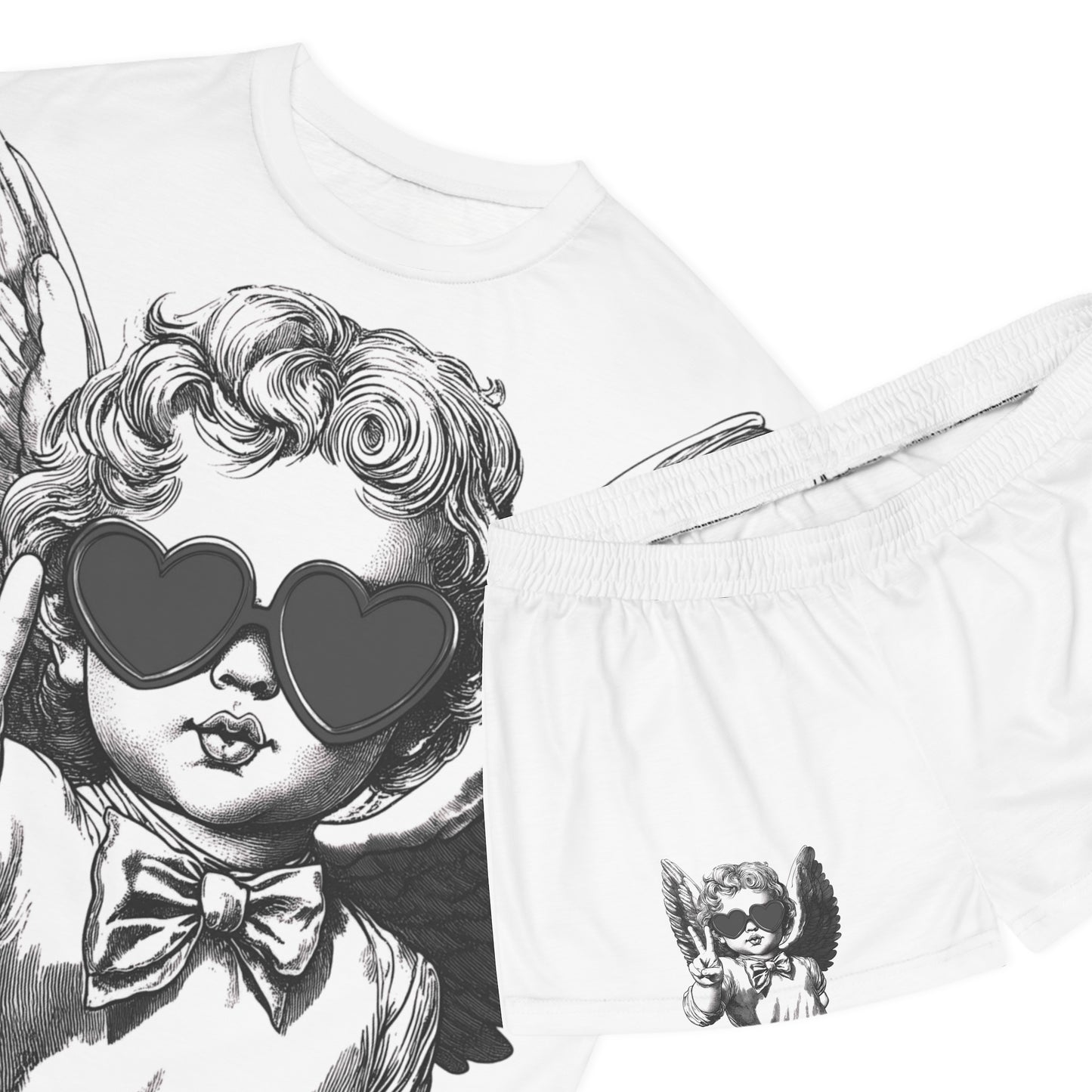 Pajama Women's Short Set White by Mariu del Campo.