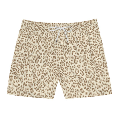Swim Shorts Unisex Leopard Print by Mariu del Campo — lifestyle at pool