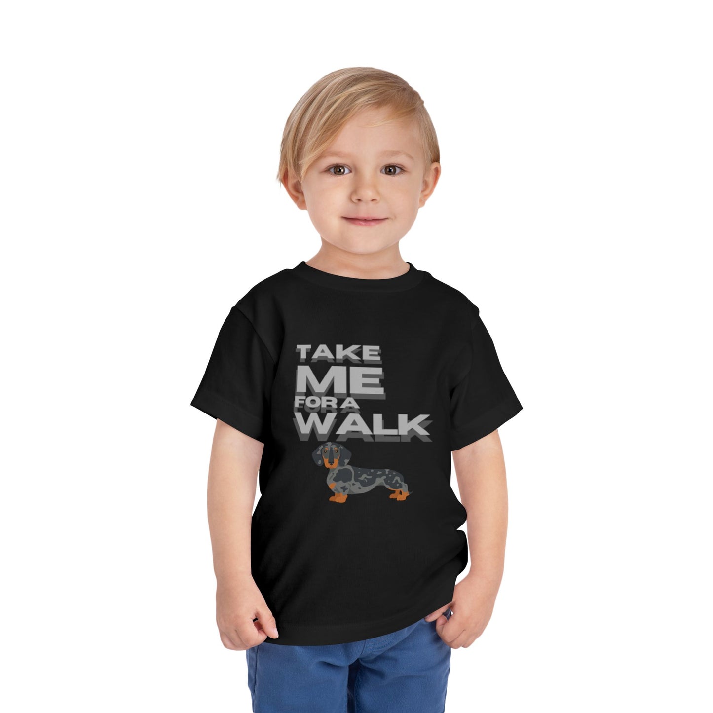 T-Shirt Toddler Short Sleeve Dachshund — by Mariu del Campo
