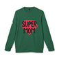 adidas® Unisex Fleece Crewneck Sweatshirt Super Mom — by Mariu del Campo