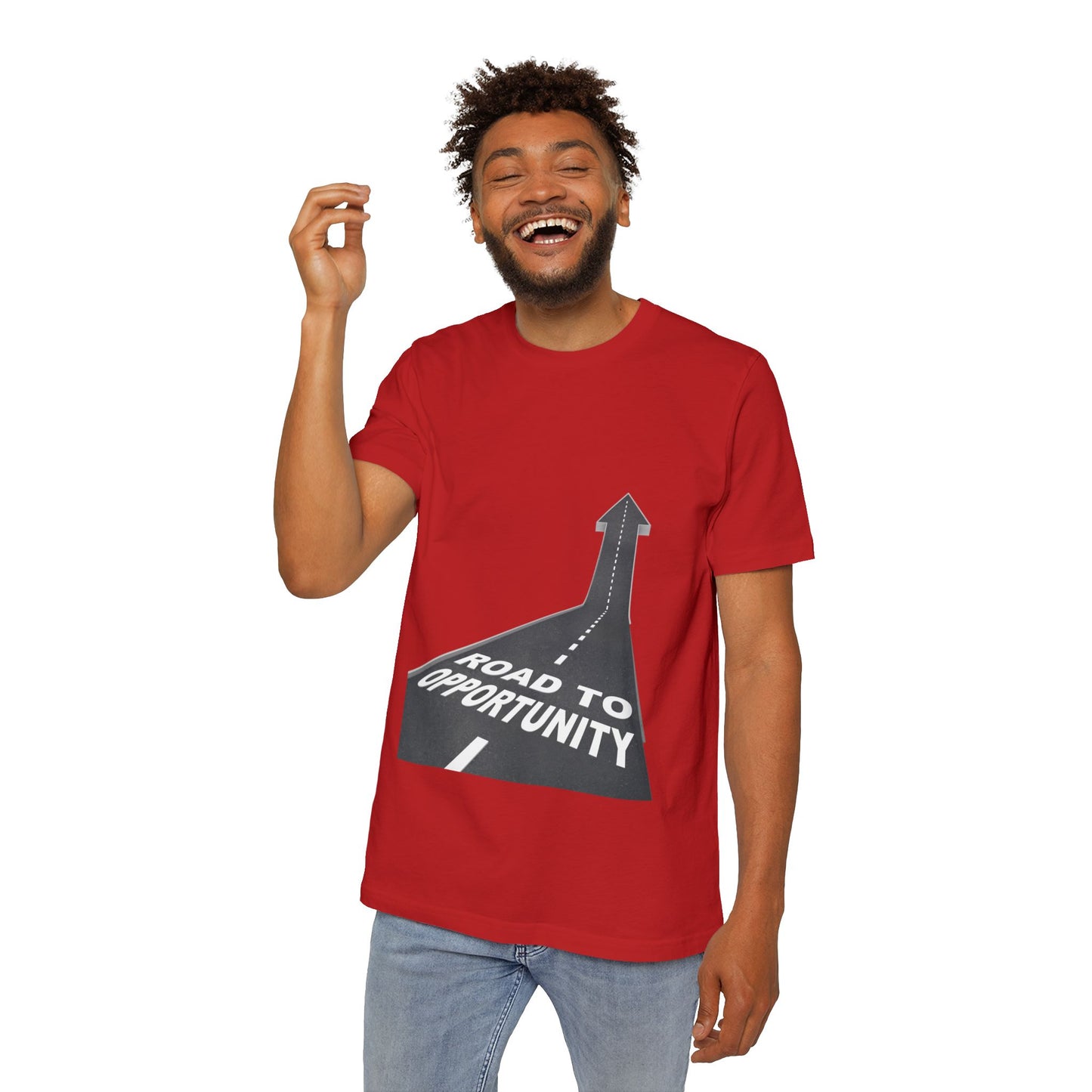 T-Shirt Unisex Road to Opportunity — Mariu del Campo