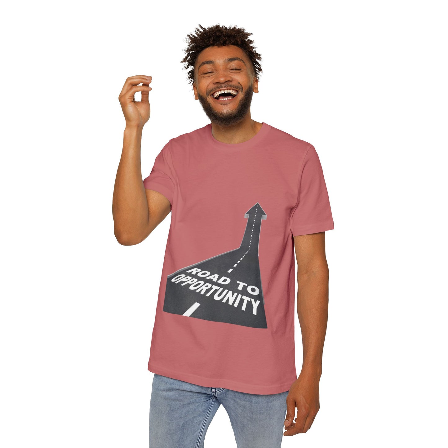 T-Shirt Unisex Road to Opportunity — Mariu del Campo