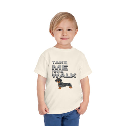 T-Shirt Toddler Short Sleeve Dachshund — by Mariu del Campo