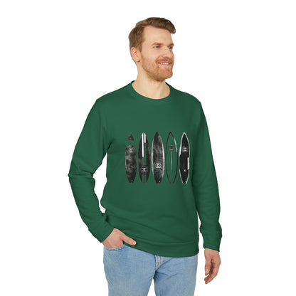 adidas® Unisex Fleece Crewneck Surf — by Mariu del Campo
