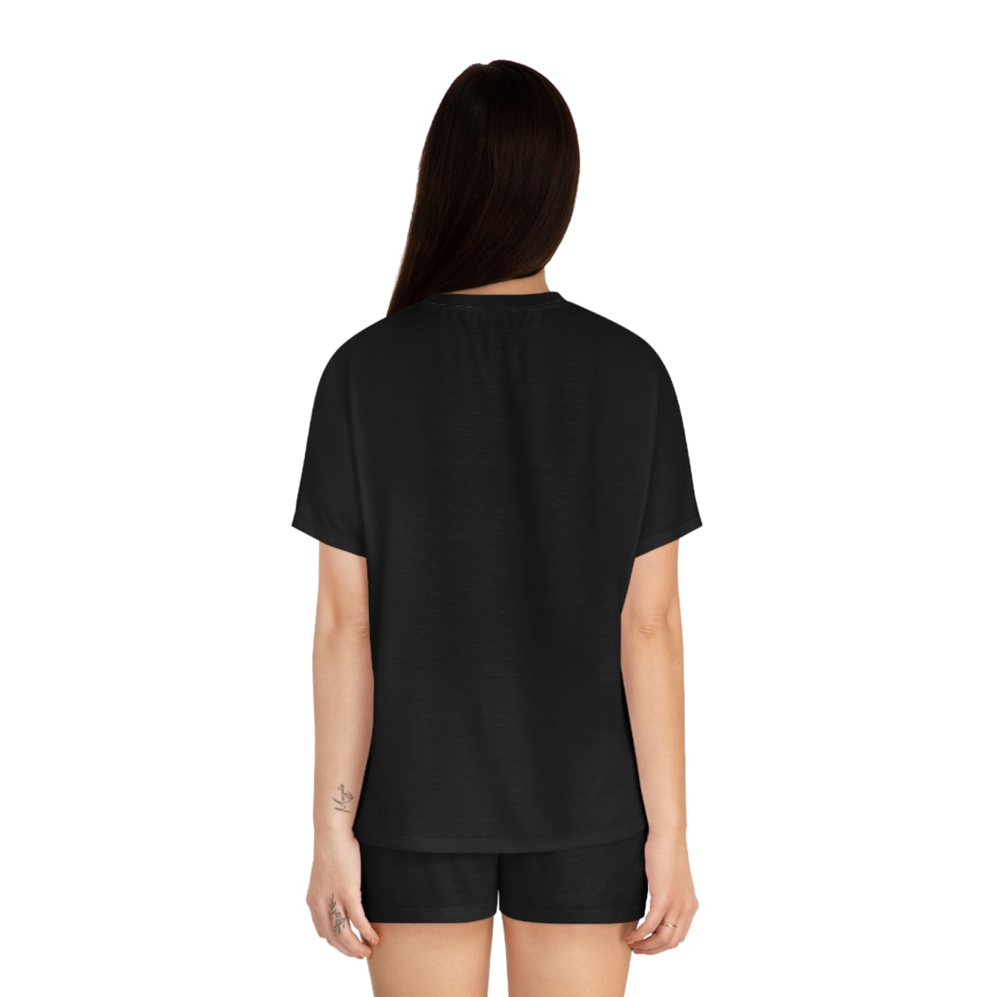 Pajama Women's Short Set Black by Mariu del Campo.