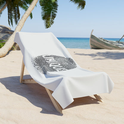 Towel Beach Fingerprint Unique by Mariu del Campo.