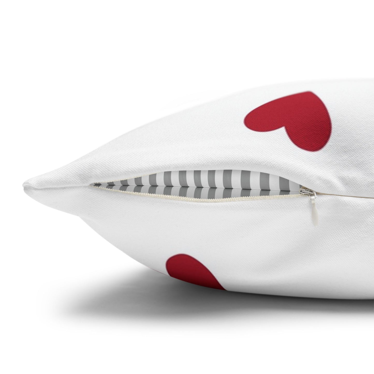 Pillowcase Spun Polyester Square heart by Mariu del Campo.