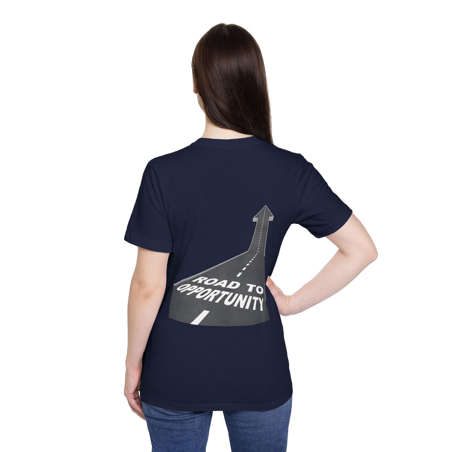 T-Shirt Unisex Road to Opportunity — Mariu del Campo