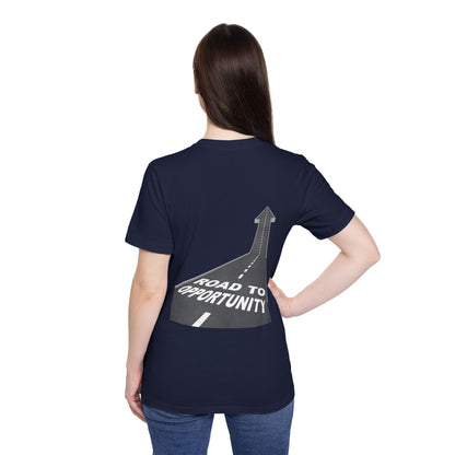 T-Shirt Unisex Road to Opportunity — Mariu del Campo