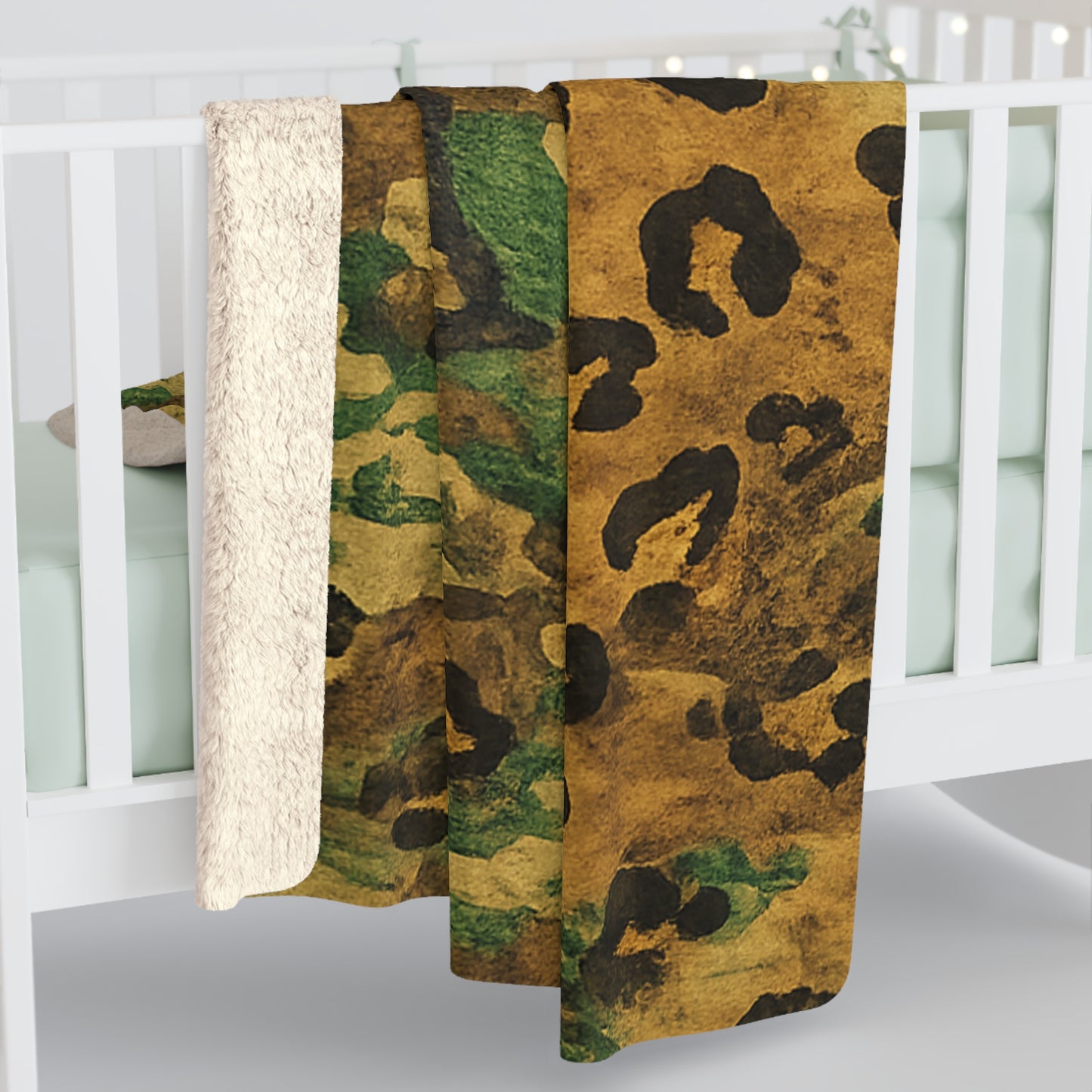 Sherpa Blanket Camo Leopard Cozy Fleece Throw — Mariu del Campo