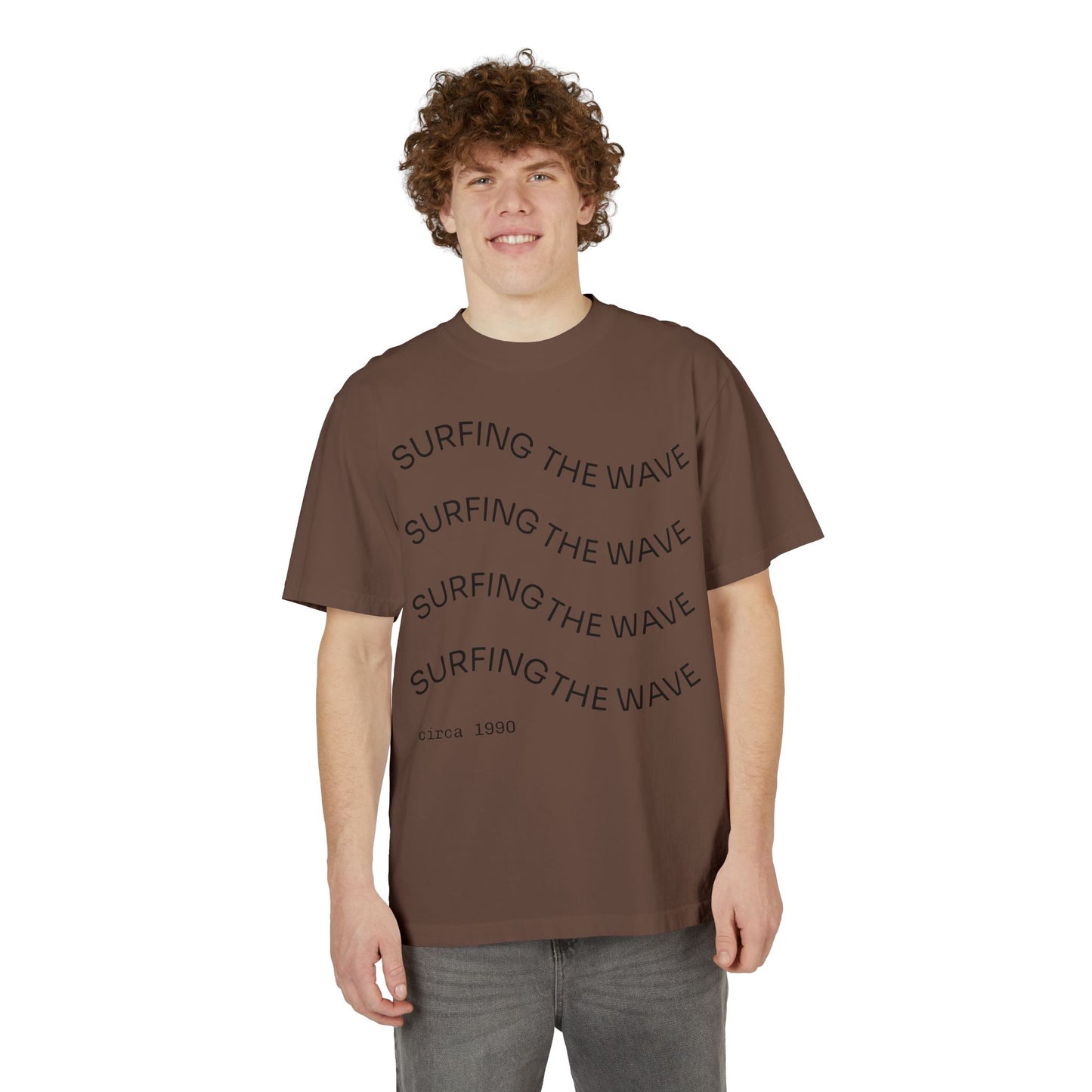 T-Shirt Surfing Wave Unisex by Mariu del Campo.