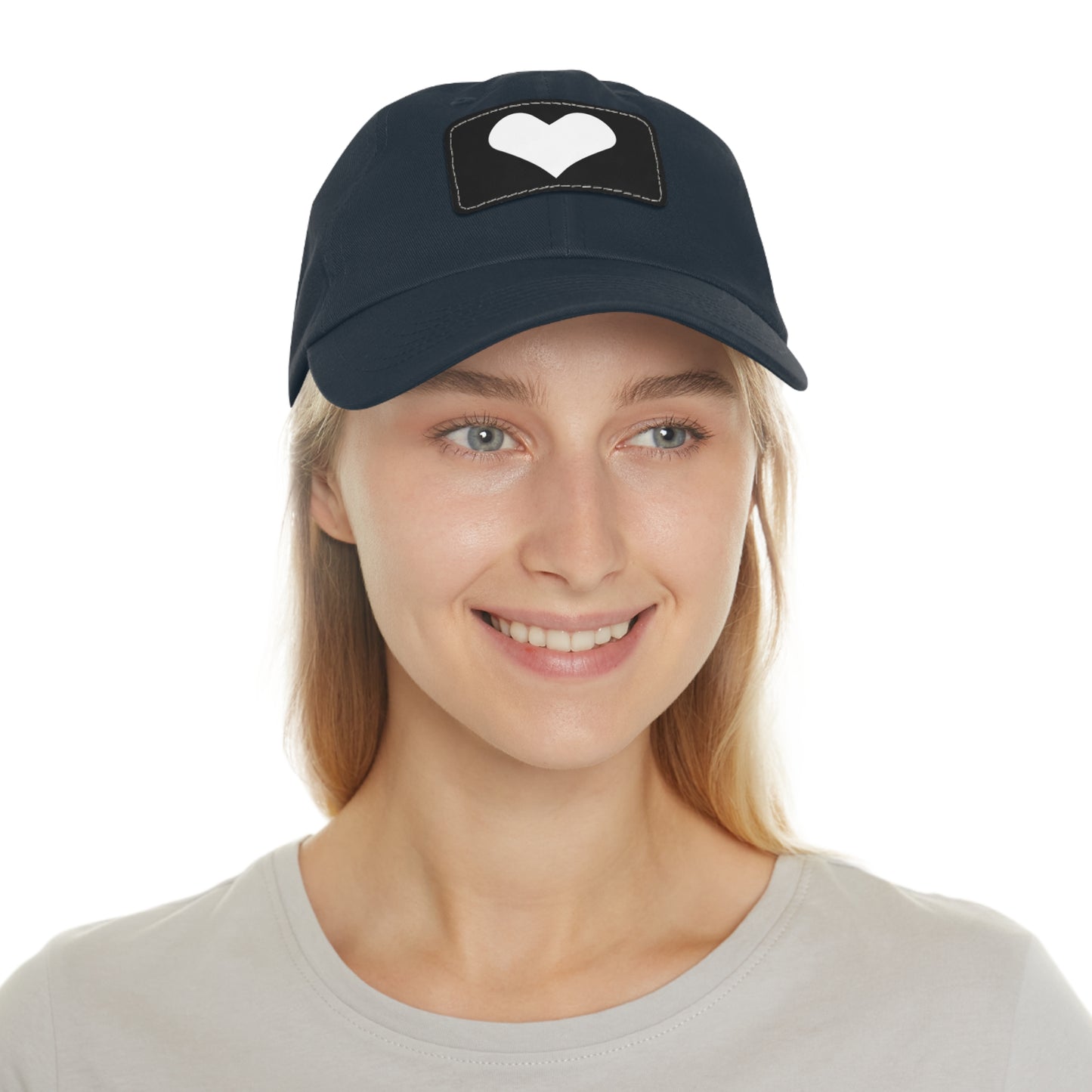 Hat with Leather Patch (Rectangle) love by Mariu del Campo.