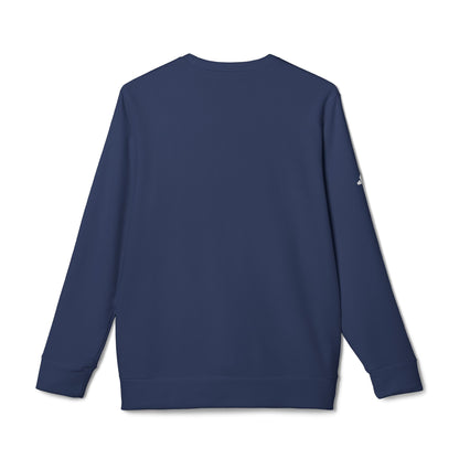 adidas® Unisex Fleece Crewneck Ride the Waves Fearlessly — by Mariu del Campo