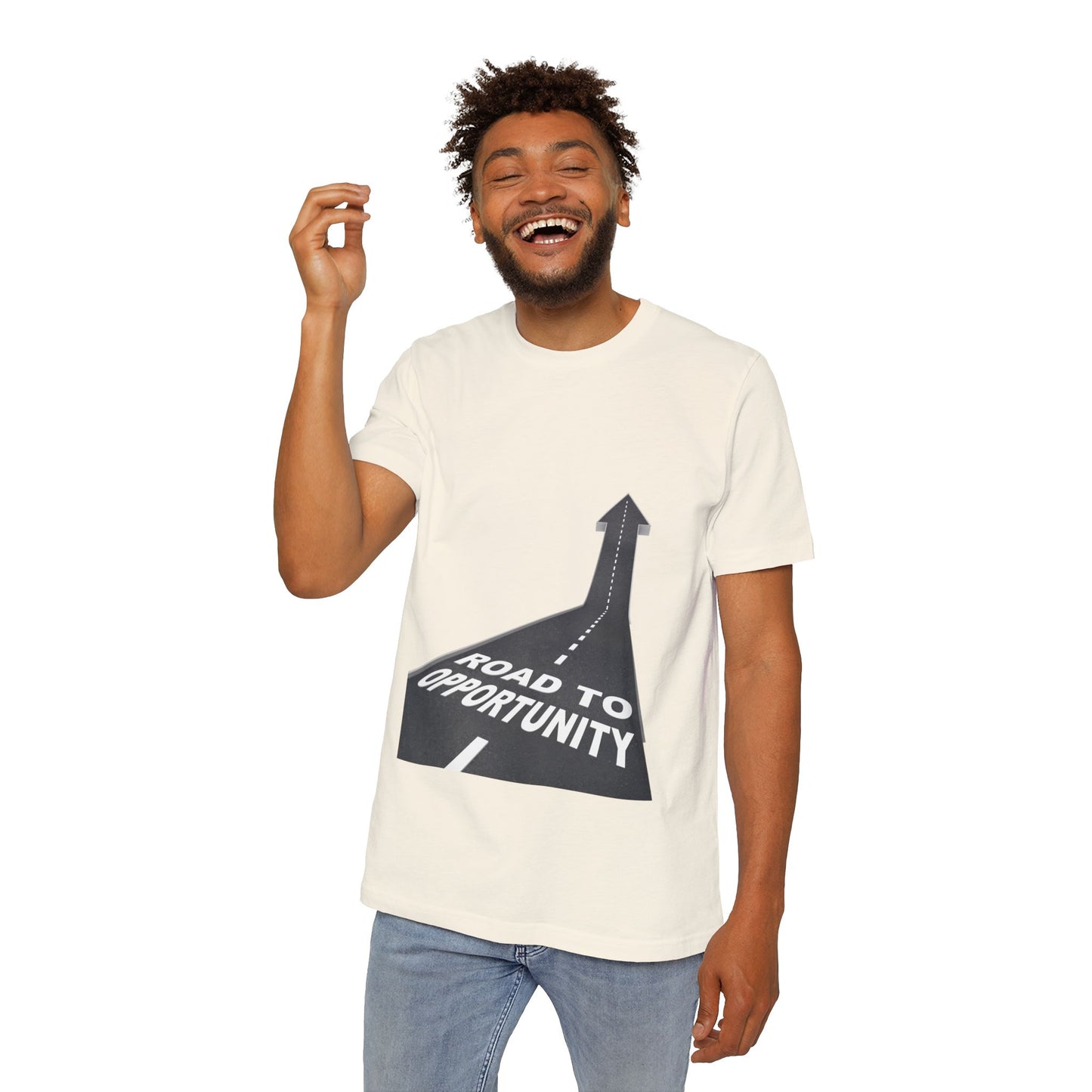 T-Shirt Unisex Road to Opportunity — Mariu del Campo