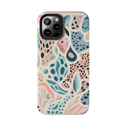 Cases Tough Phone Animal Print - Pastel Design by Mariu del Campo.