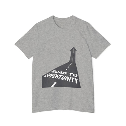T-Shirt Unisex Road to Opportunity by Mariu del Campo — artwork detail close-up