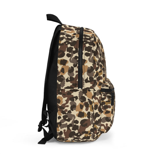Backpack Unisex Animal Print by Mariu del Campo — side view padded straps