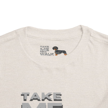 T-Shirt Toddler Short Sleeve Dachshund — by Mariu del Campo
