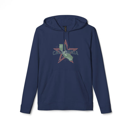 adidas® Unisex Fleece Hoodie California — by Mariu del Campo