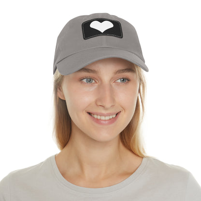 Hat with Leather Patch (Rectangle) love by Mariu del Campo.
