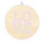Signs love in Wood by Mariu del Campo.