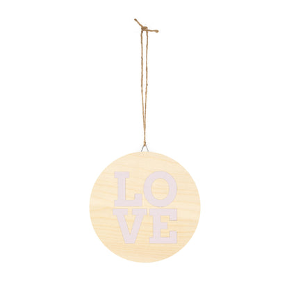Signs love in Wood by Mariu del Campo.