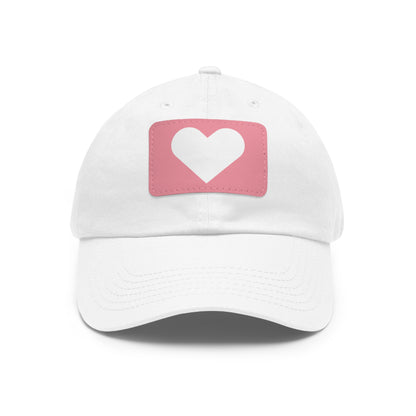 Hat with Leather Patch (Rectangle) love by Mariu del Campo.