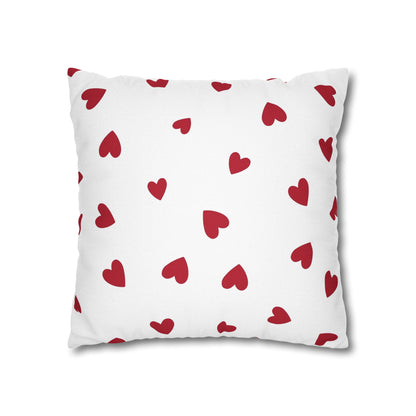 Pillowcase Spun Polyester Square heart by Mariu del Campo.