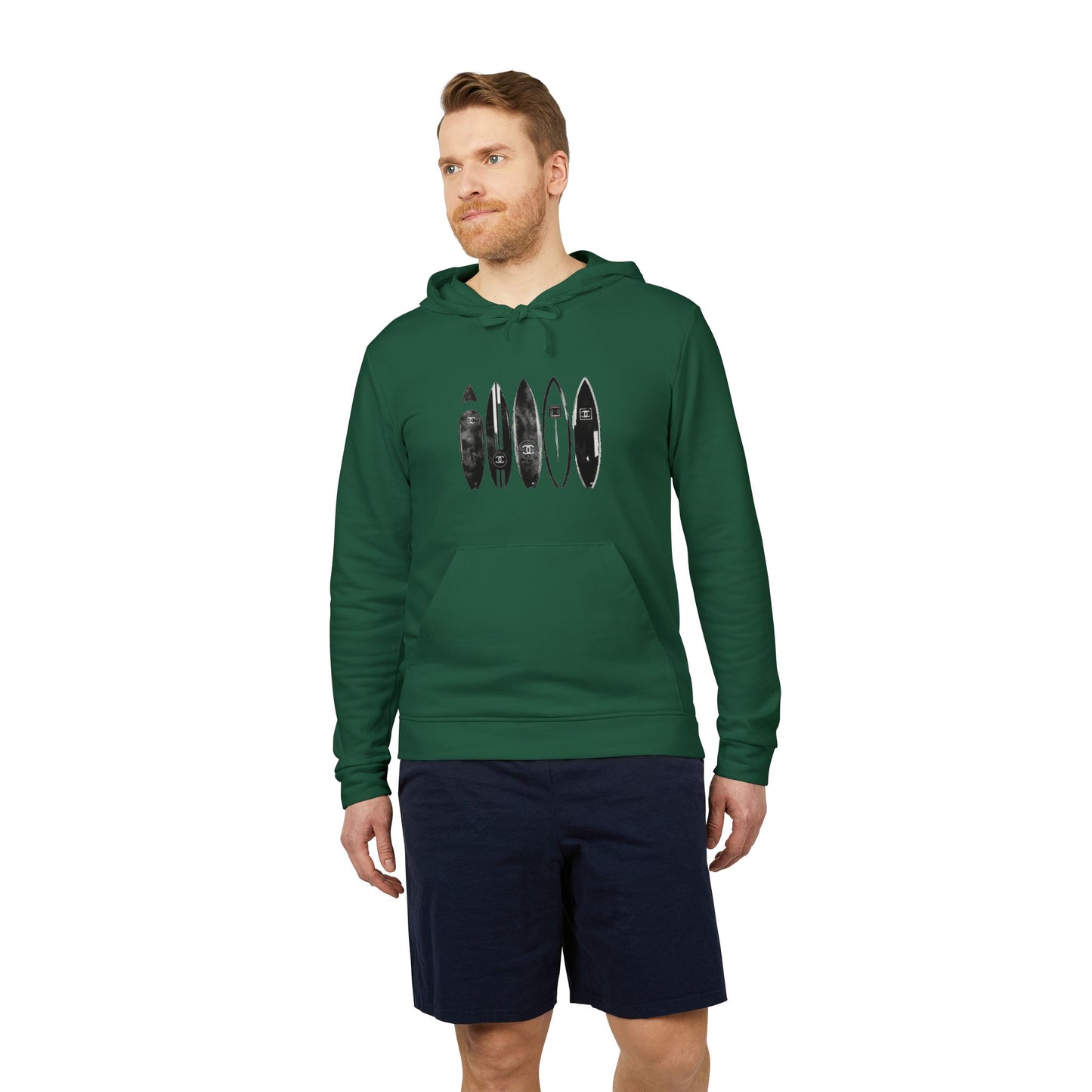 adidas® Unisex Fleece Hoodie Surf — by Mariu del Campo