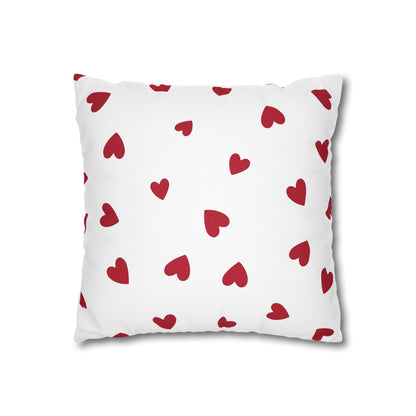 Pillowcase Spun Polyester Square heart by Mariu del Campo.