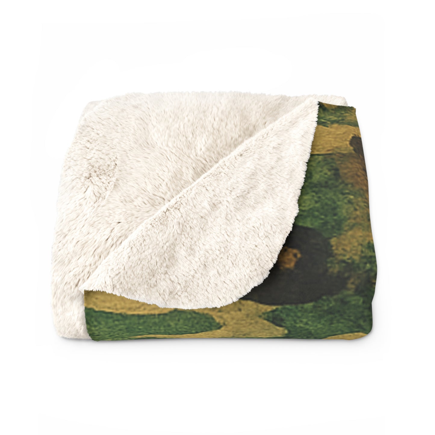 Sherpa Blanket Camo Leopard Cozy Fleece Throw — Mariu del Campo