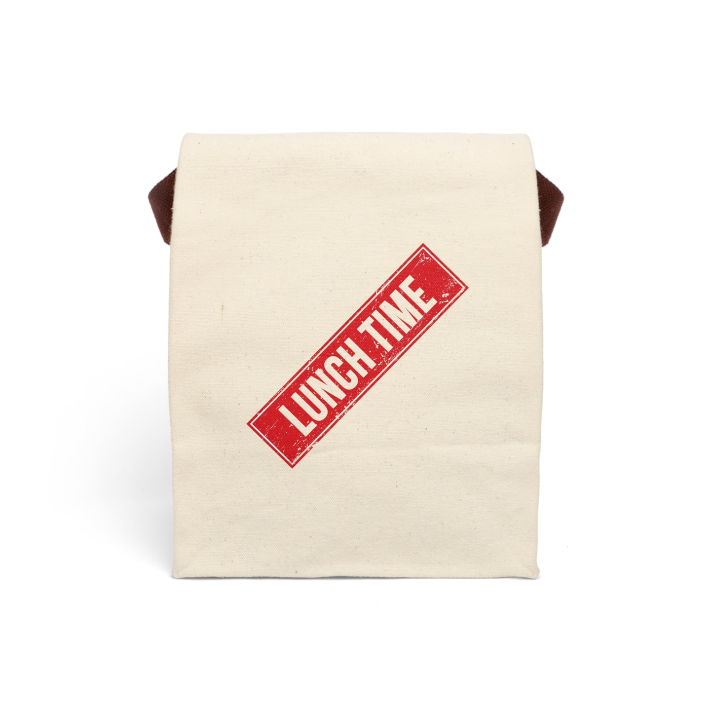 Bag Lunch Canvas with Strap lunch time by Mariu del Campo.