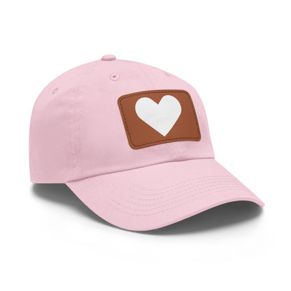 Hat with Leather Patch (Rectangle) love by Mariu del Campo.