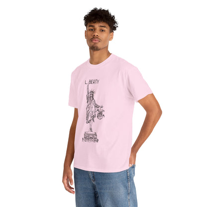 T-Shirt Statue of Liberty Unisex Cotton Tee by Mariu del Campo.